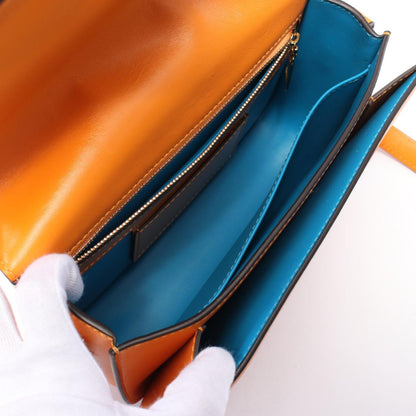 Louis Vuitton Orange Leather Pont Neuf