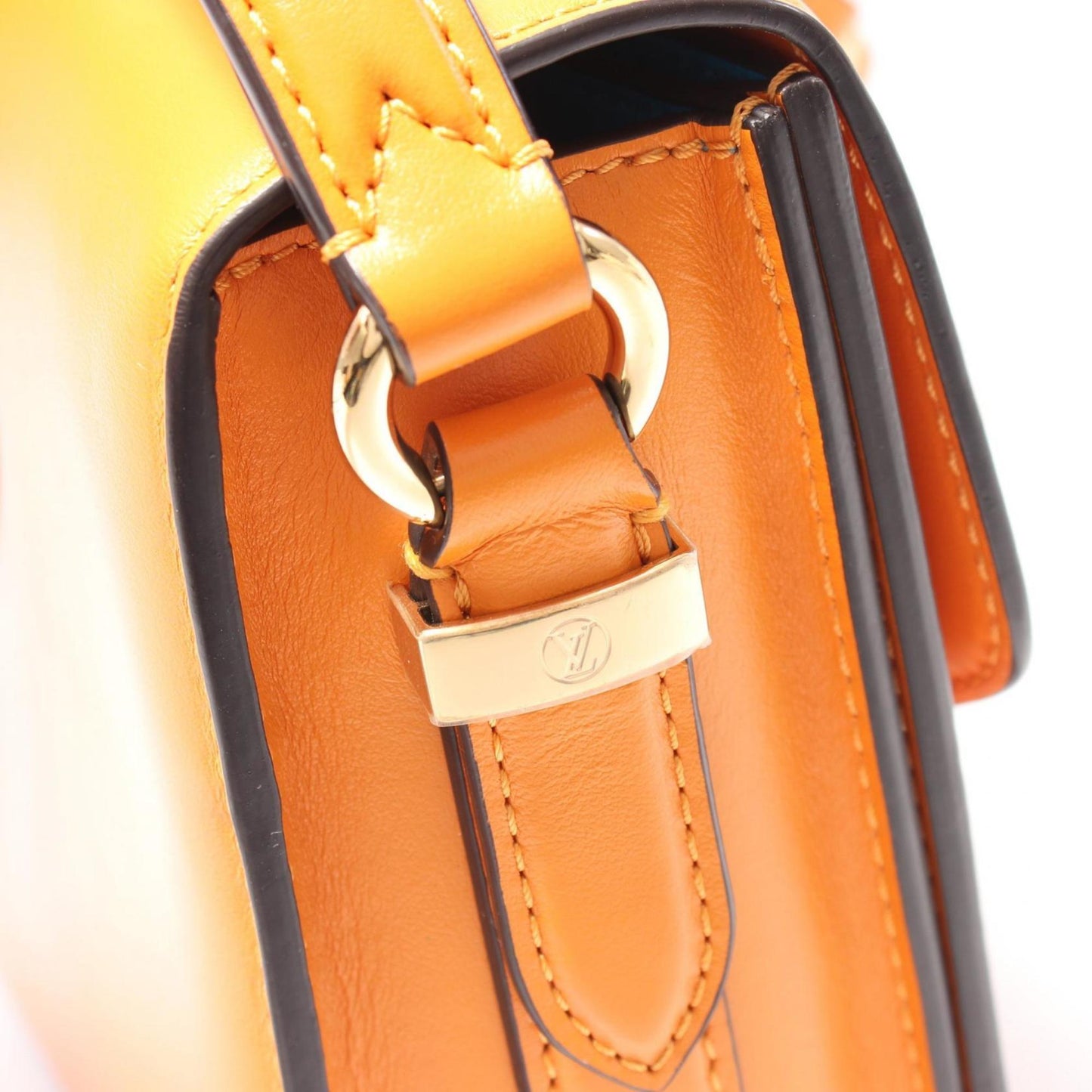 Louis Vuitton Orange Leather Pont Neuf