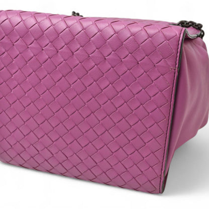 Bottega Veneta Purple Leather Intrecciato