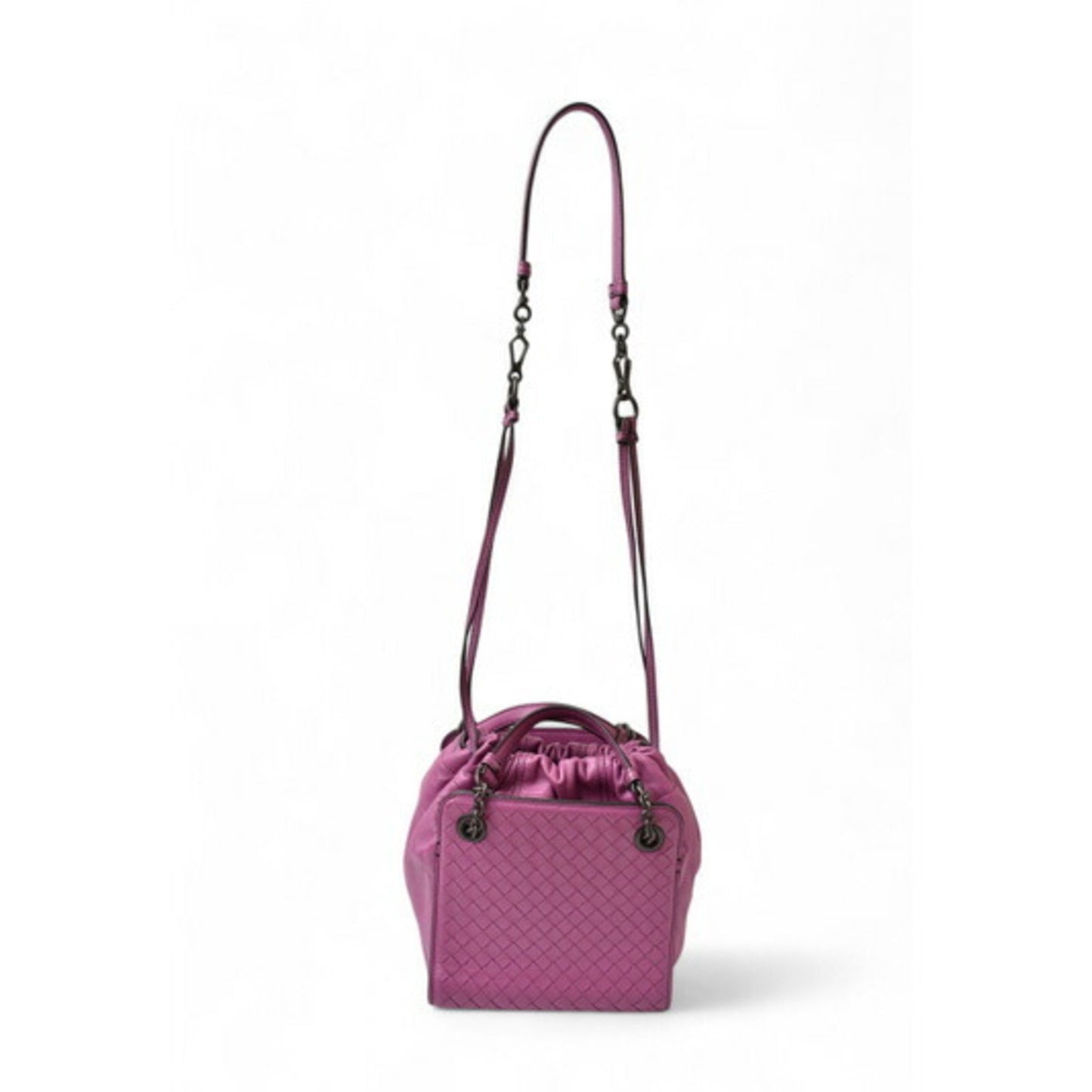 Bottega Veneta Purple Leather Intrecciato