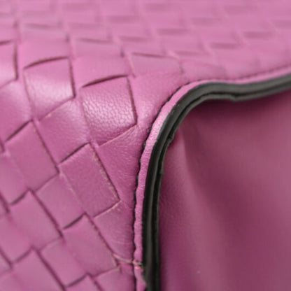 Bottega Veneta Purple Leather Intrecciato