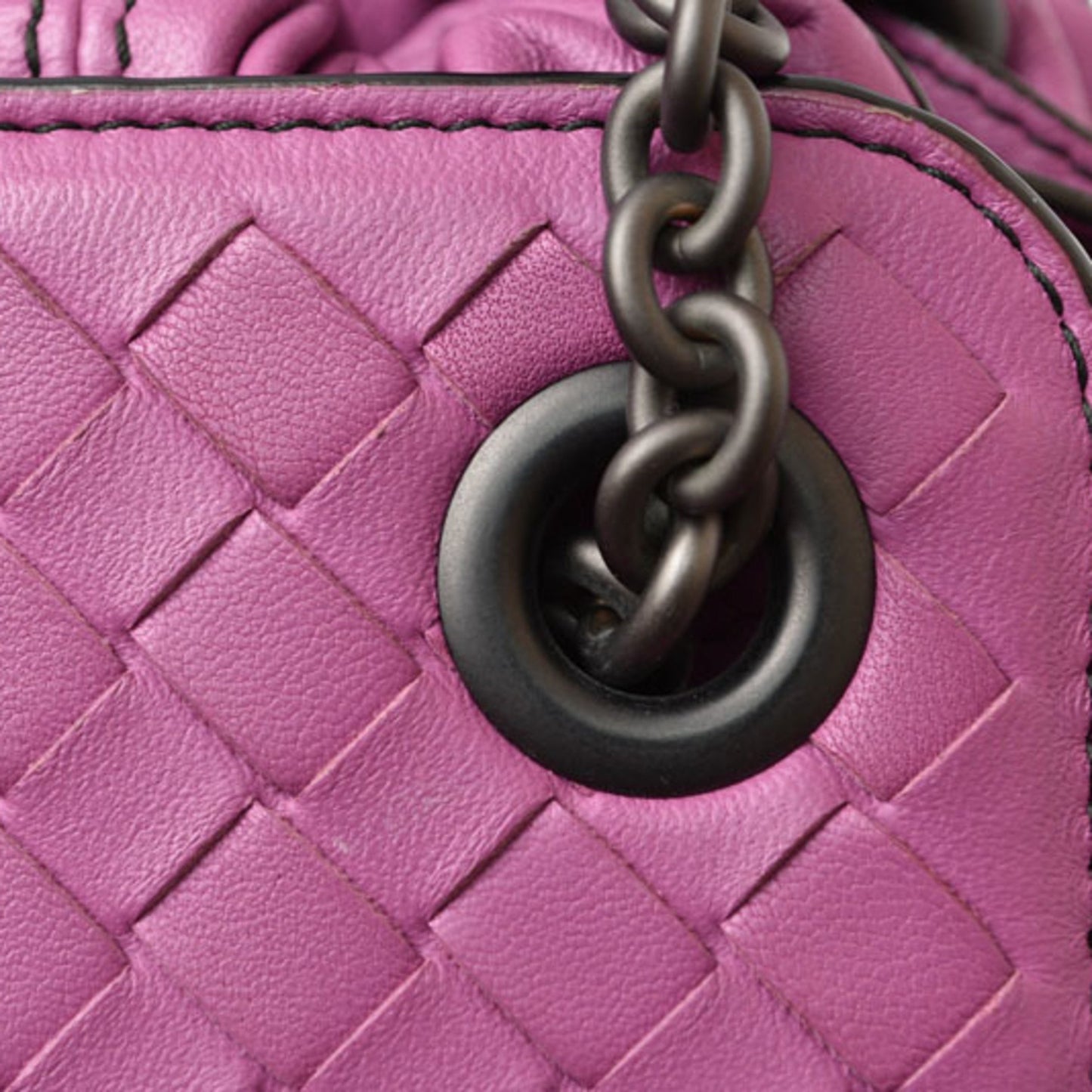Bottega Veneta Purple Leather Intrecciato