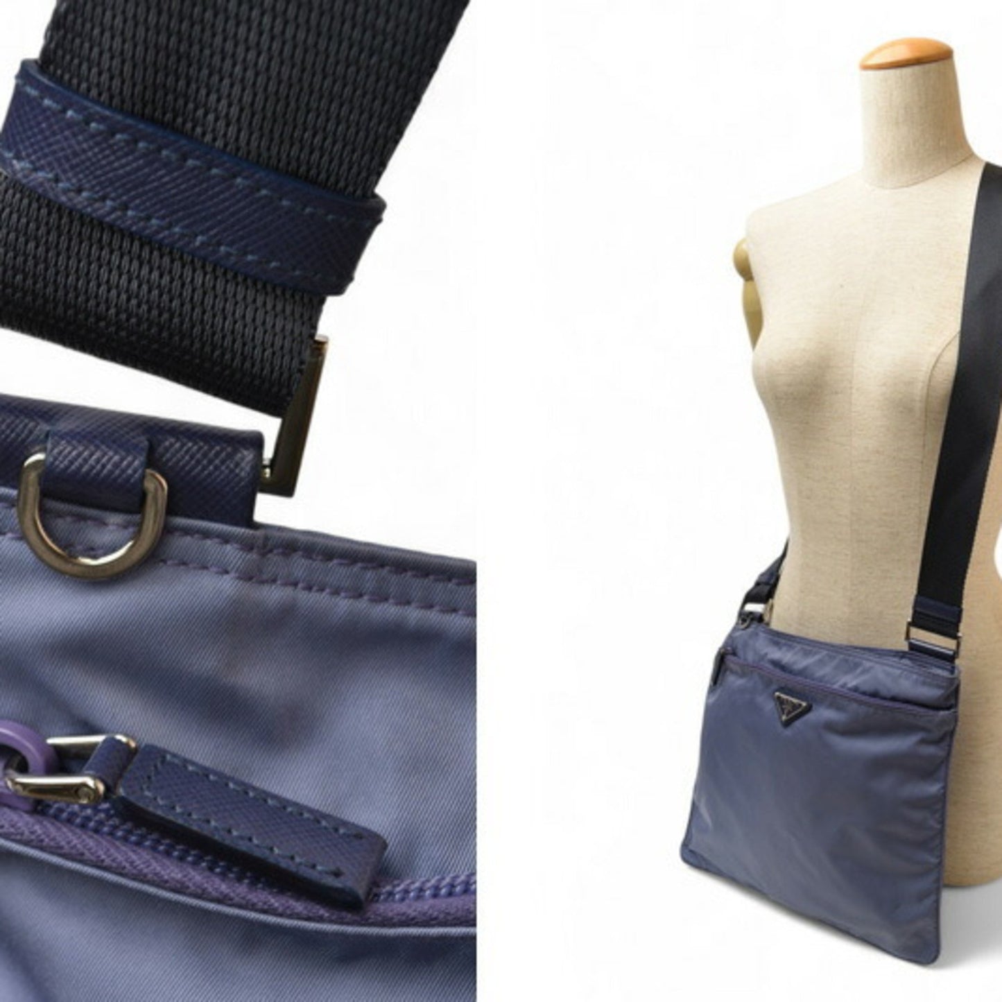 Prada Purple Nylon Tessuto