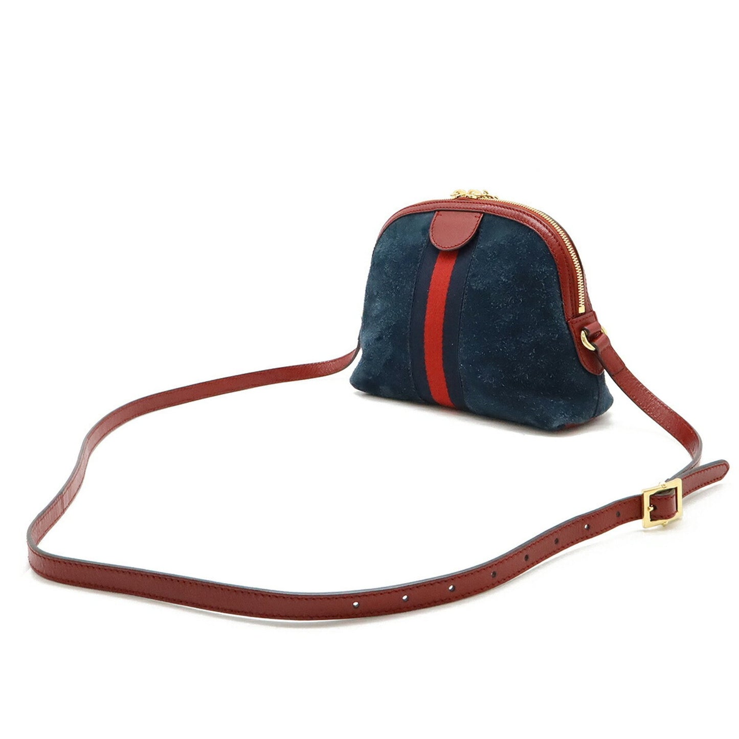 Gucci Blue Suede Gg Marmont