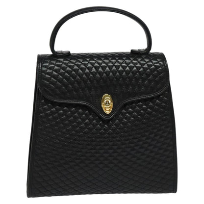 Bally Black Leather Quilted