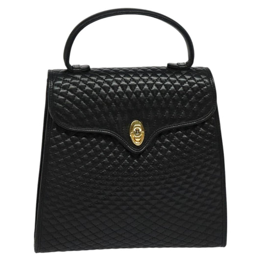 Bally Black Leather Quilted