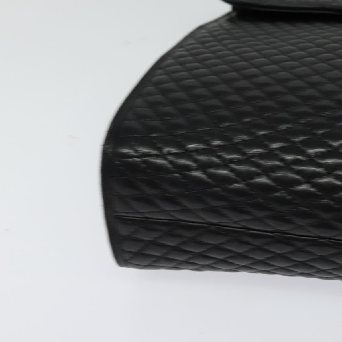 Bally Black Leather Quilted