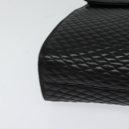 Bally Black Leather Quilted