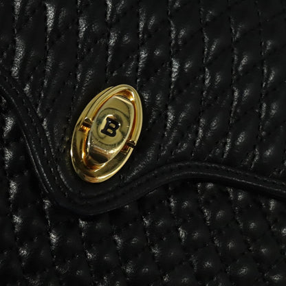 Bally Black Leather Quilted