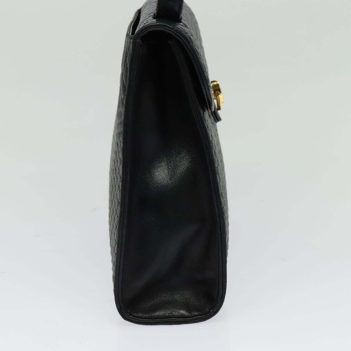 Bally Black Leather Quilted