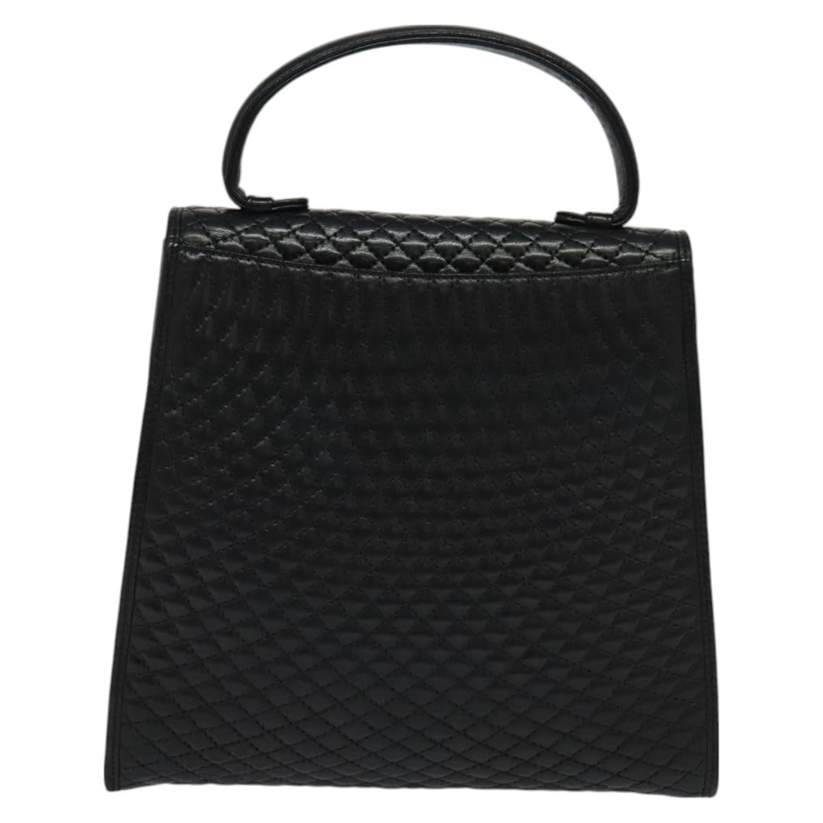 Bally Black Leather Quilted