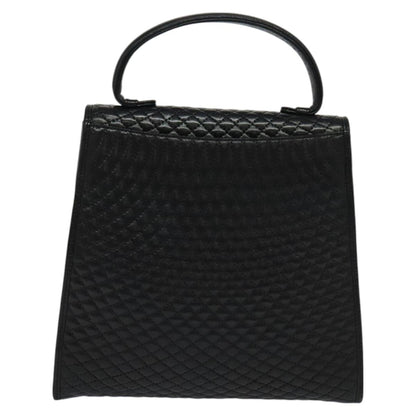 Bally Black Leather Quilted