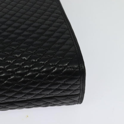 Bally Black Leather Quilted
