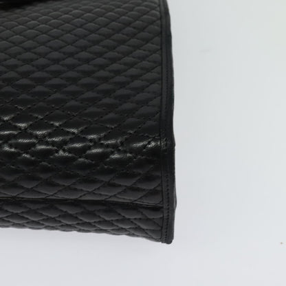 Bally Black Leather Quilted