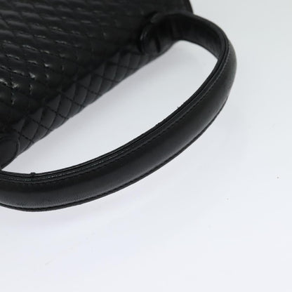 Bally Black Leather Quilted