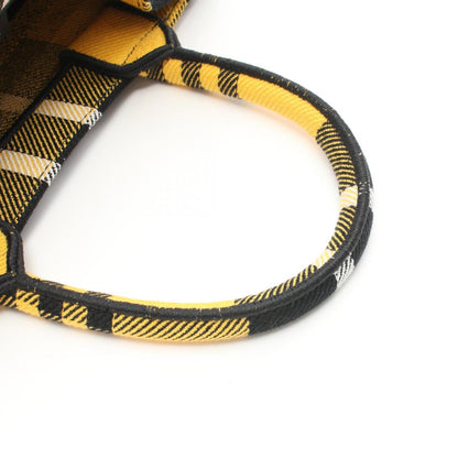 Dior Yellow Canvas Book Tote