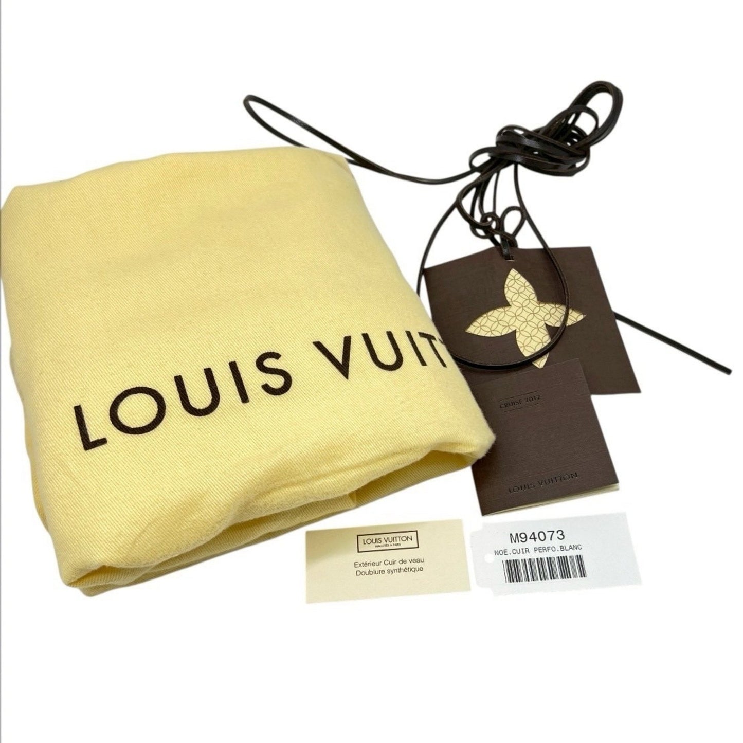 Louis Vuitton White Leather Noé