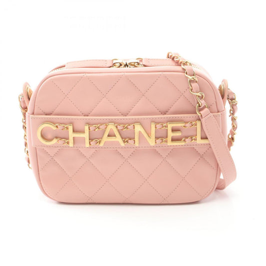 Chanel Pink Leather Vanity