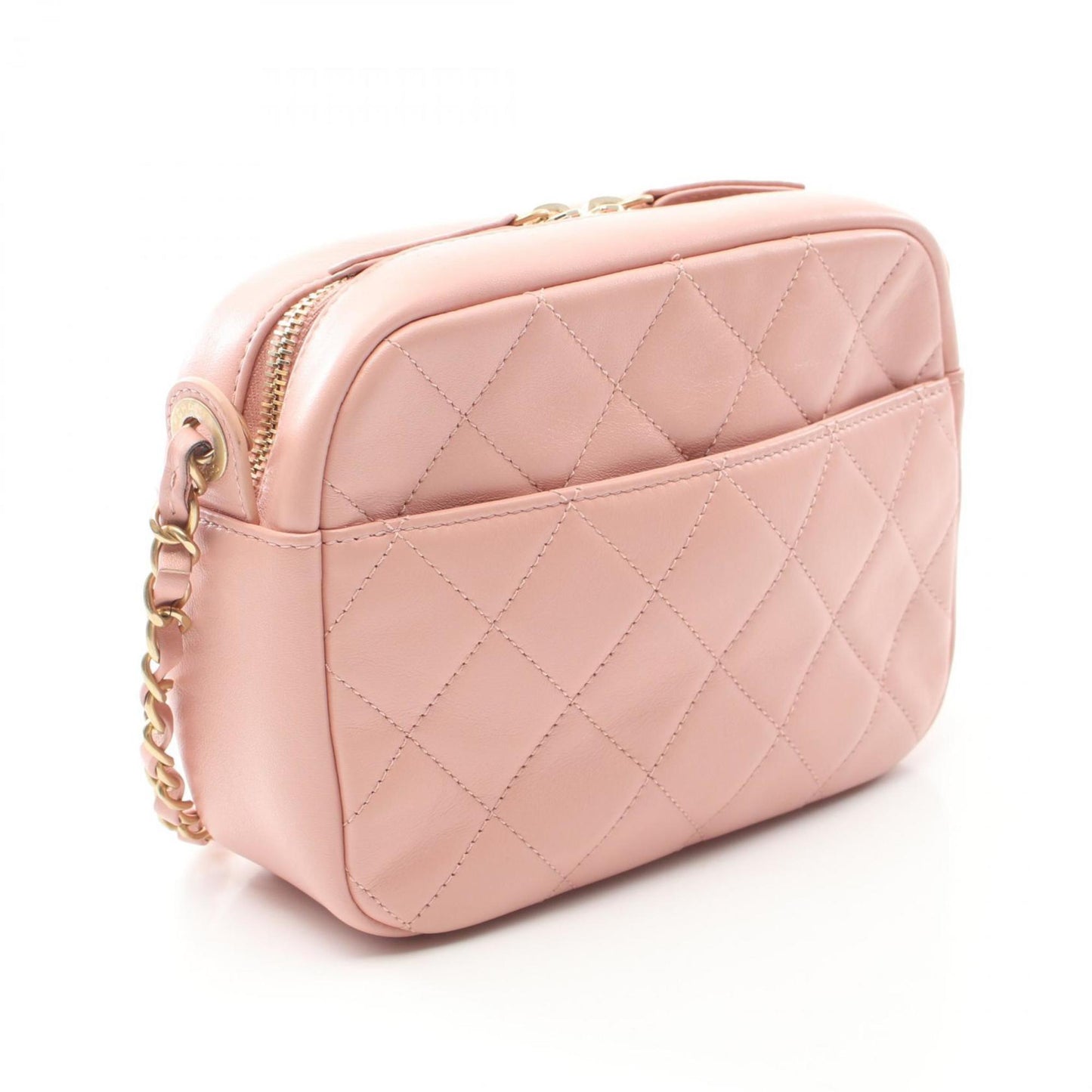 Chanel Pink Leather Vanity