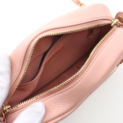 Chanel Pink Leather Vanity