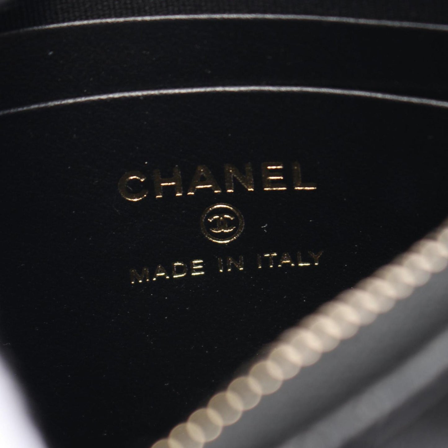 Chanel Black Leather Chain Around