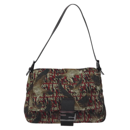 Fendi Brown Nylon Baguette