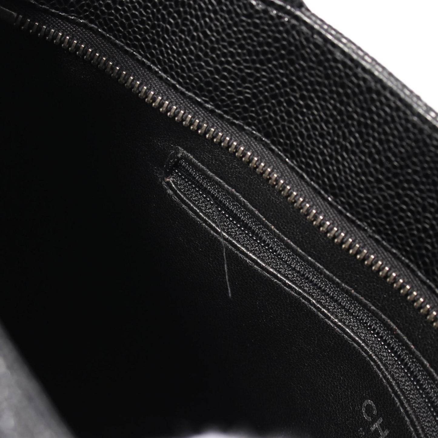Chanel Black Leather Medaillon