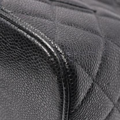 Chanel Black Leather Medaillon