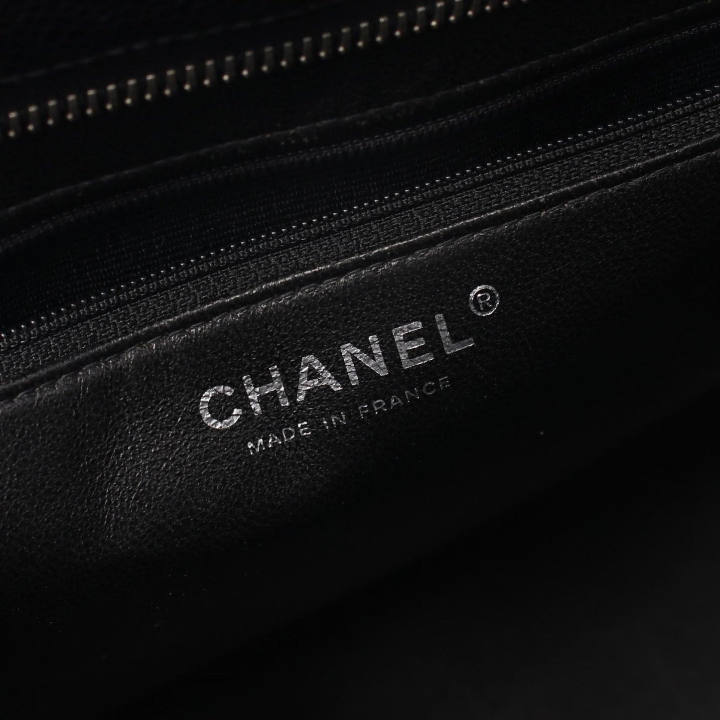 Chanel Black Leather Medaillon