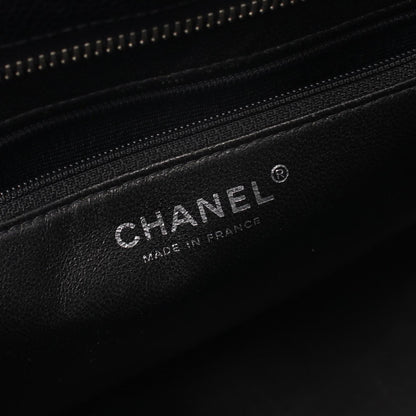 Chanel Black Leather Medaillon