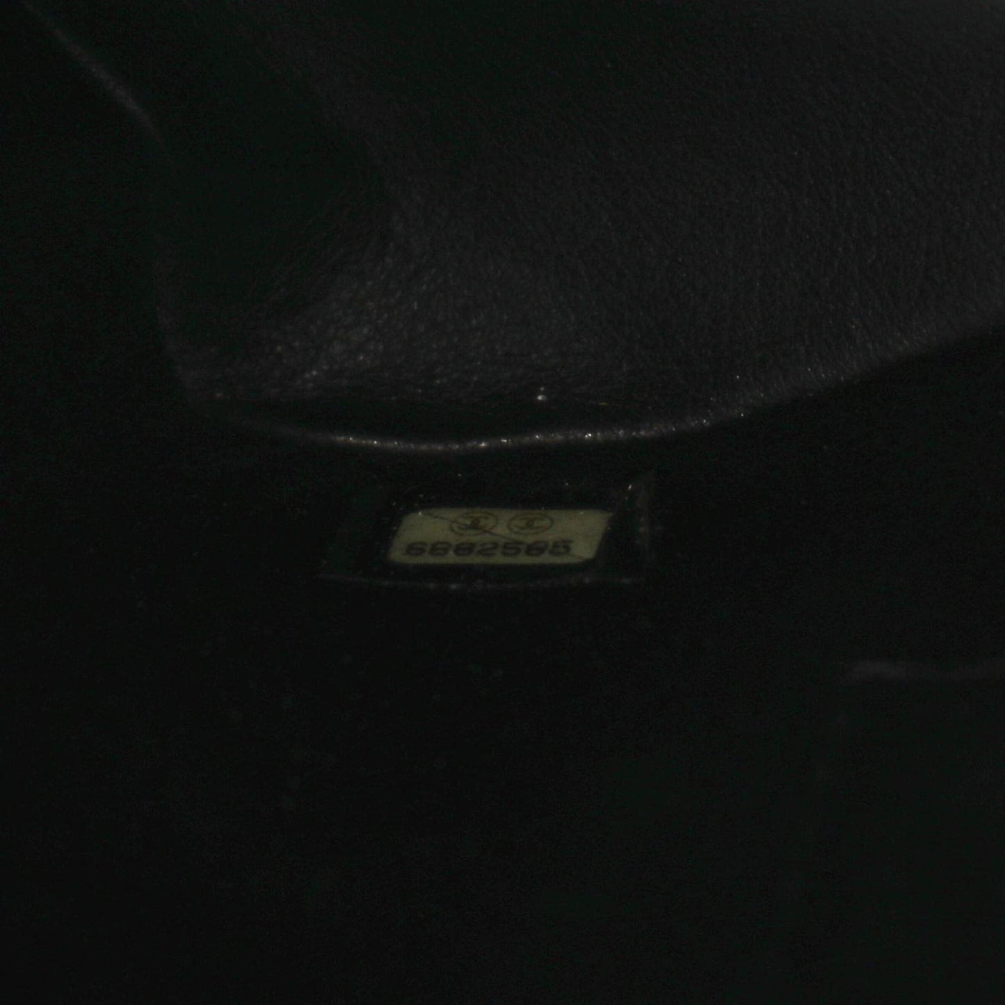 Chanel Black Leather Medaillon