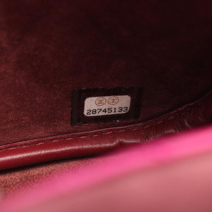 Chanel Pink Leather Flap Bag