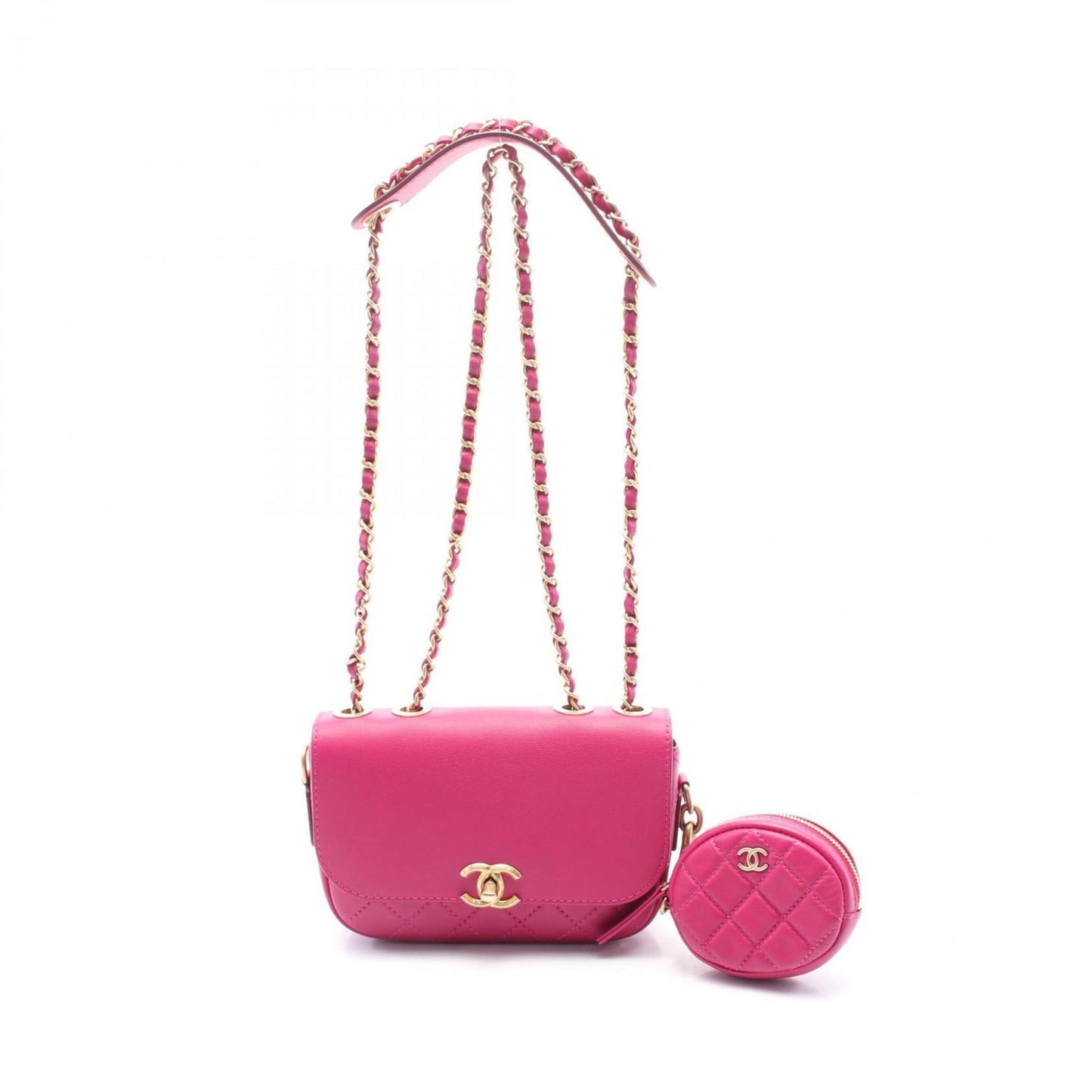 Chanel Pink Leather Flap Bag