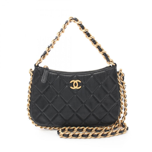 Chanel Black Leather Shoulder