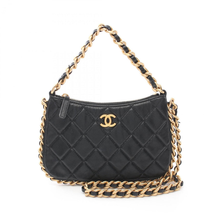 Chanel Black Leather Shoulder
