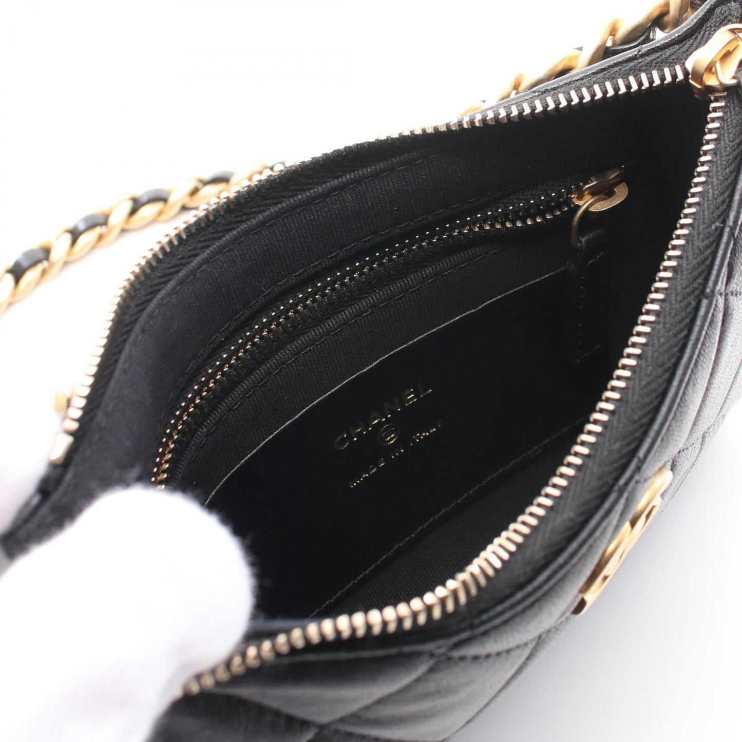 Chanel Black Leather Shoulder