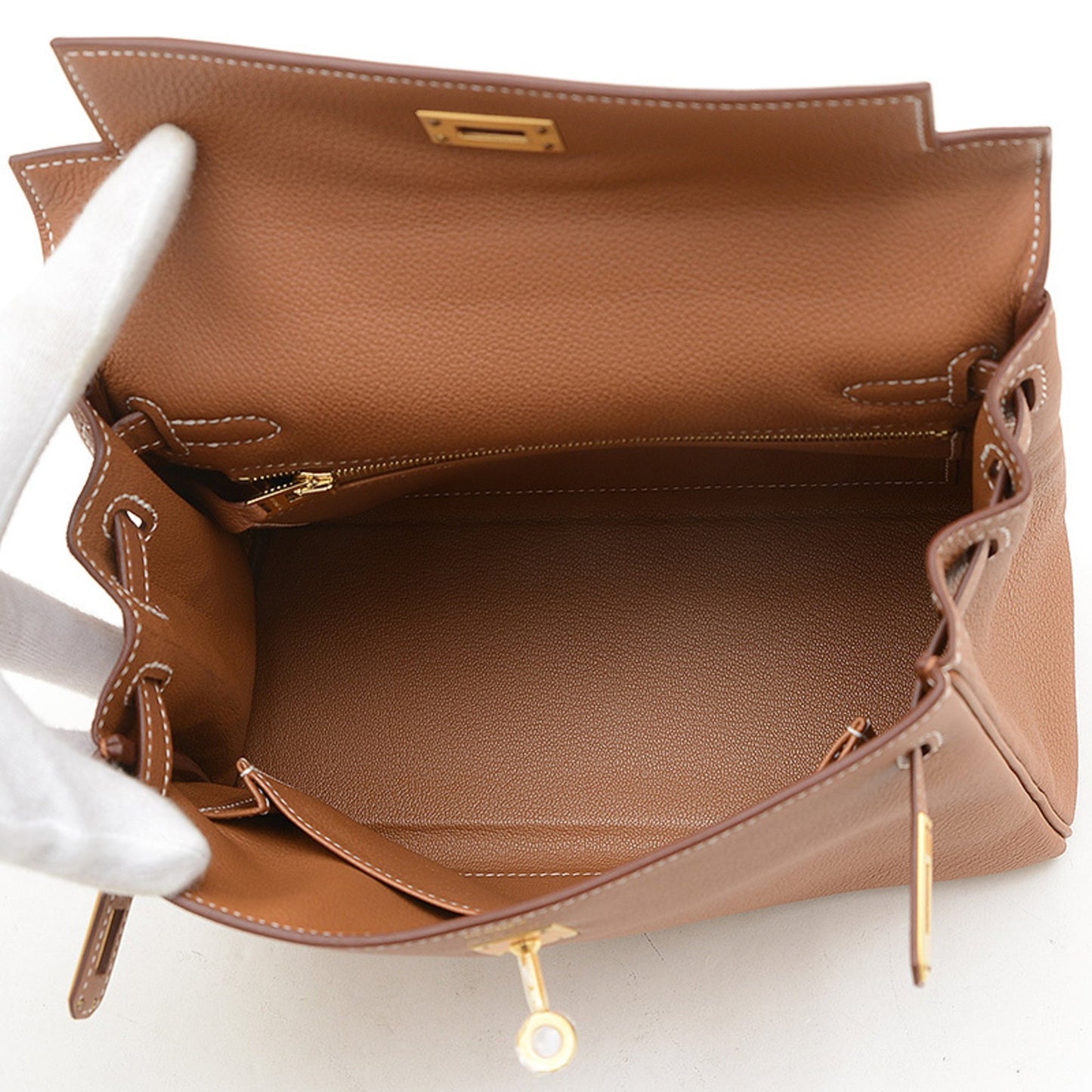 Hermès Brown Leather Kelly 25