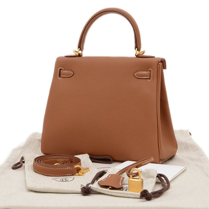 Hermès Brown Leather Kelly 25