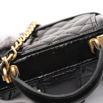 Chanel Black Leather Coco Handle