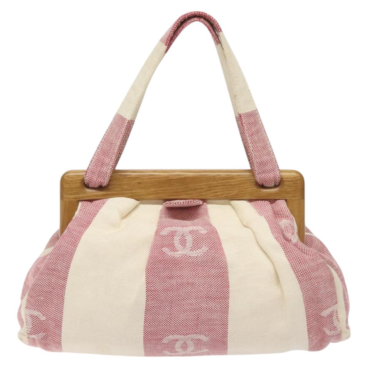 Chanel Brown Canvas Handbag