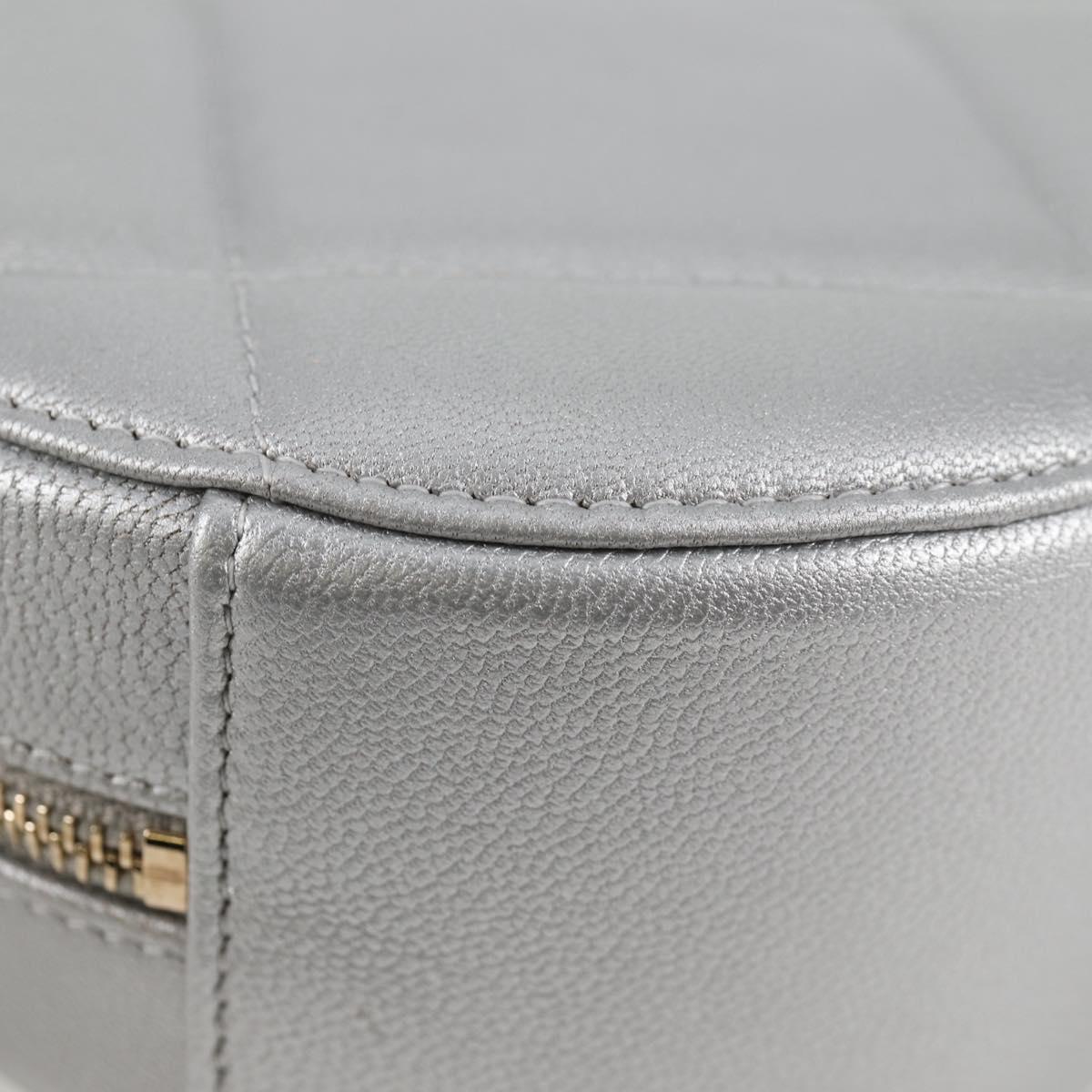 Chanel Silver Leather Ronde