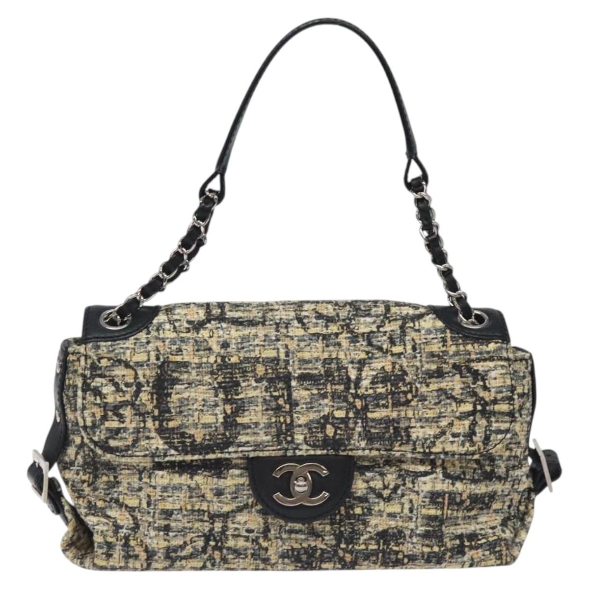 Chanel Brown Tweed Flap Bag
