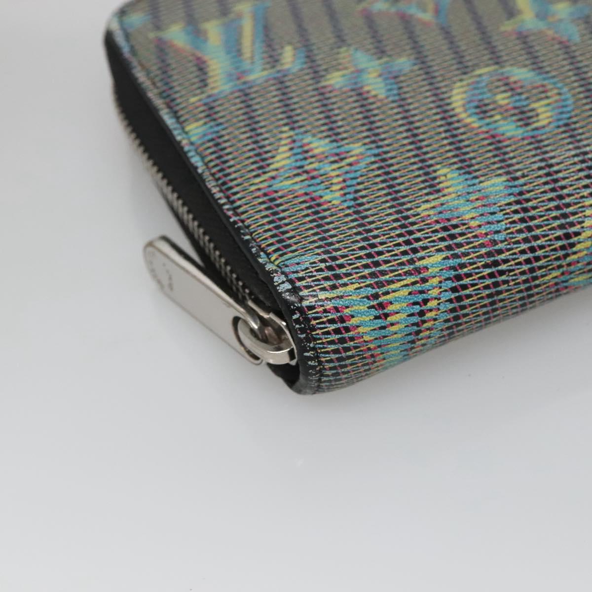 Louis Vuitton Green Leather Zippy Wallet