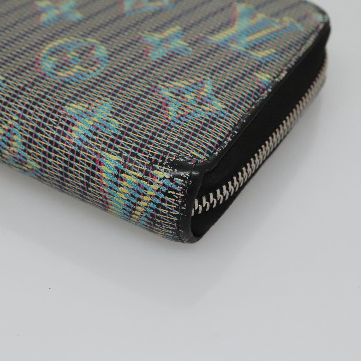 Louis Vuitton Green Leather Zippy Wallet