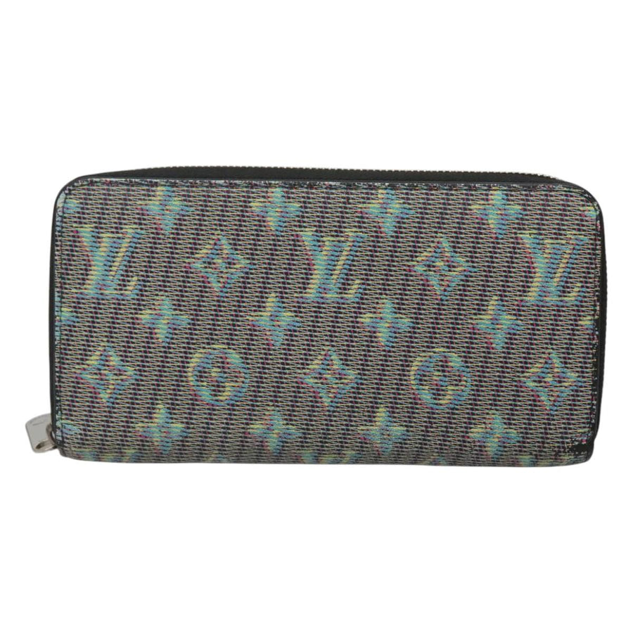 Louis Vuitton Green Leather Zippy Wallet