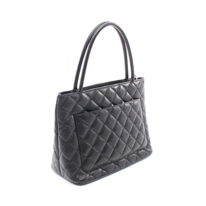 Chanel Black Leather Medaillon