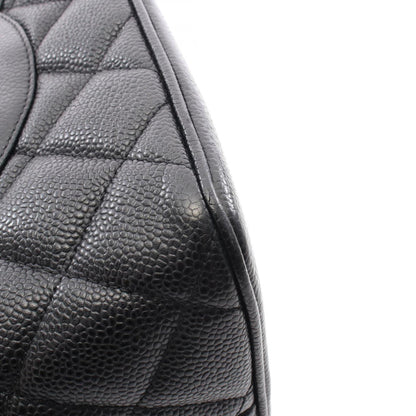 Chanel Black Leather Medaillon