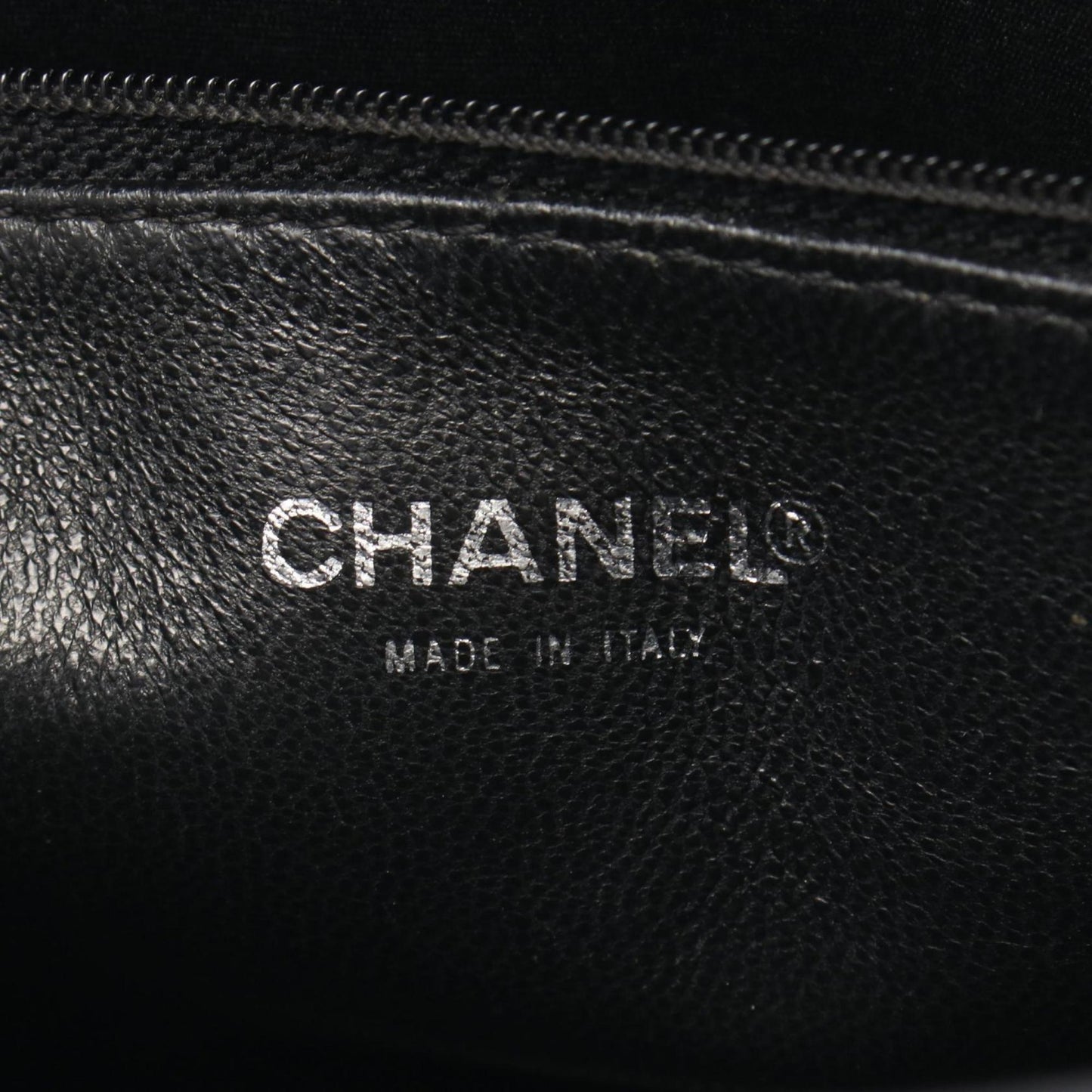 Chanel Black Leather Medaillon
