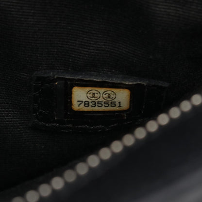 Chanel Black Leather Medaillon