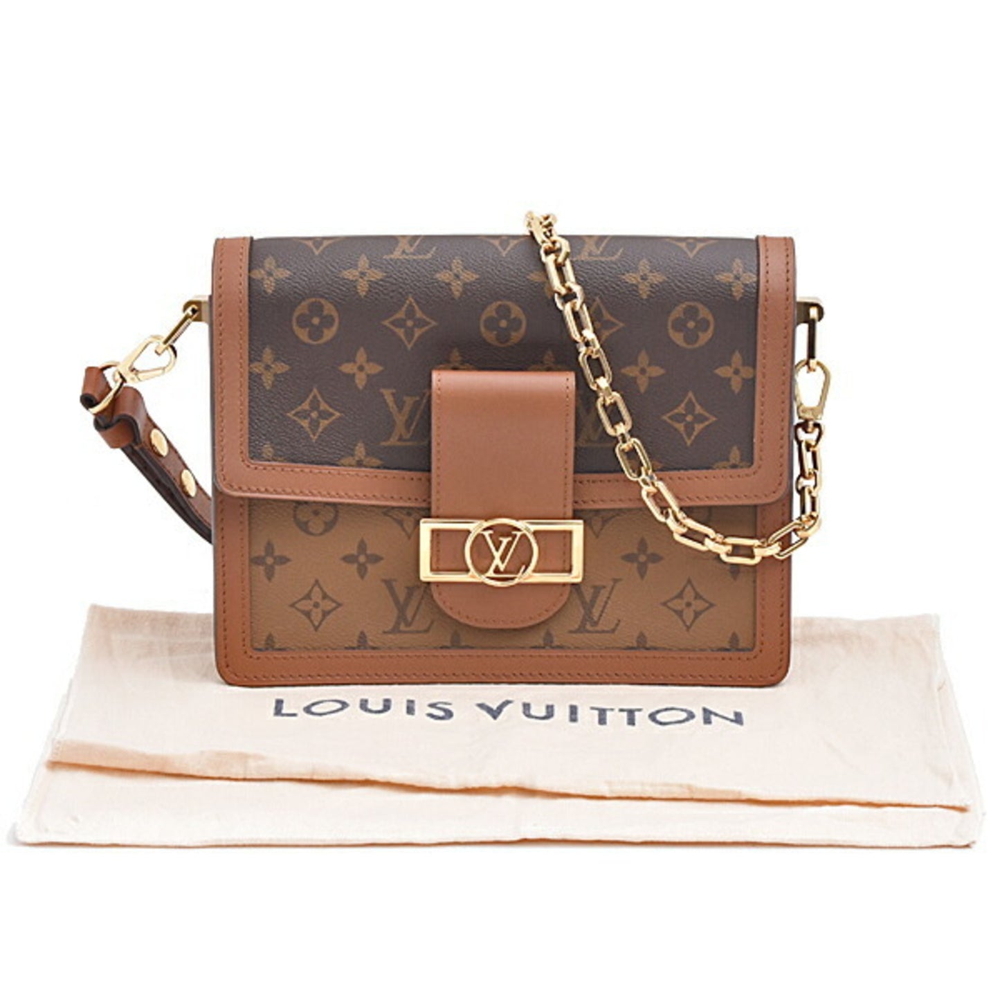 Louis Vuitton Brown Canvas Dauphine Mm